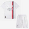 Camisolas AC Milan Criança 2º Equipamento Alternativa 2023-24 Manga Curta